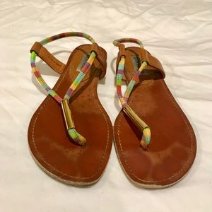 Steve Madden Rainbow Gladiator Sandals